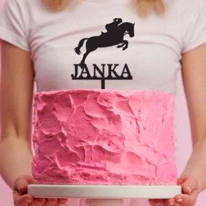 Zápich na dort - Jezdkyně 3 + Jméno