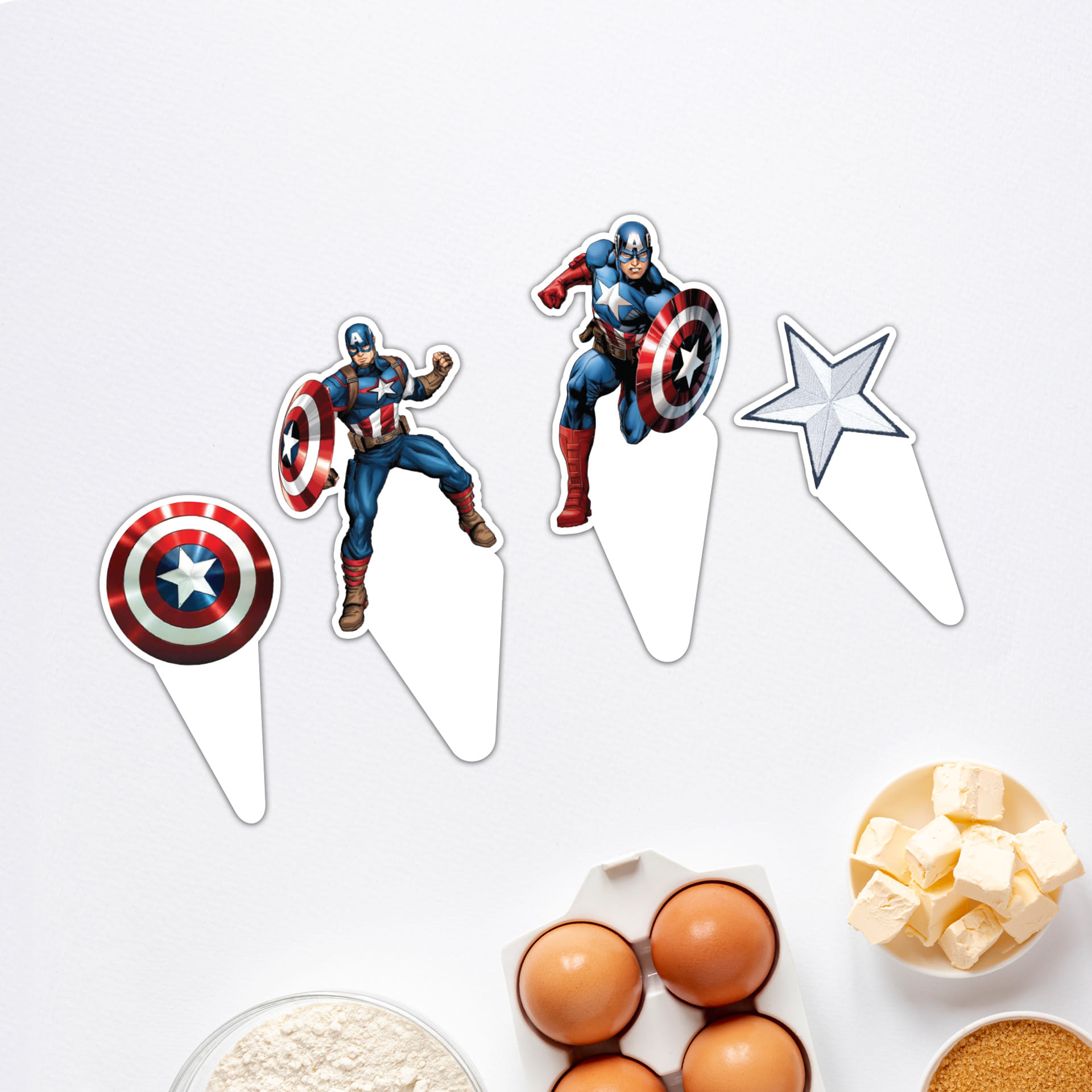 Mini zápichy - Captain America 4ks