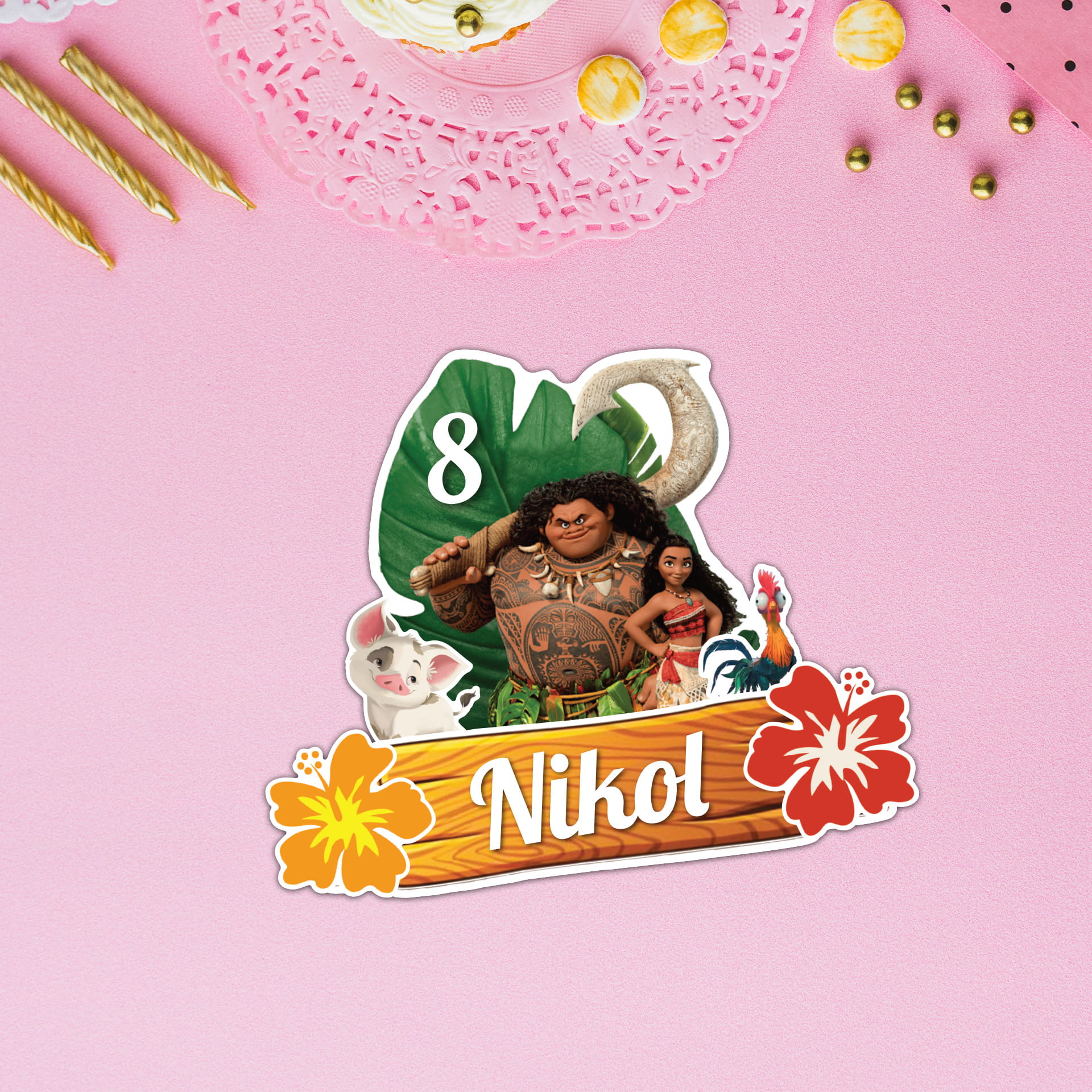 Personalizovaný zápich – Moana