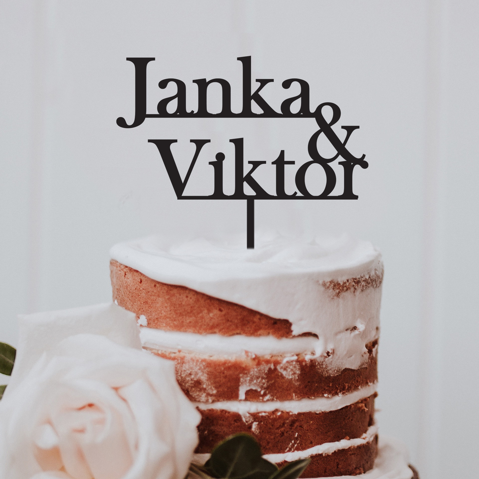 Zápich na dort - Svatební jména 6