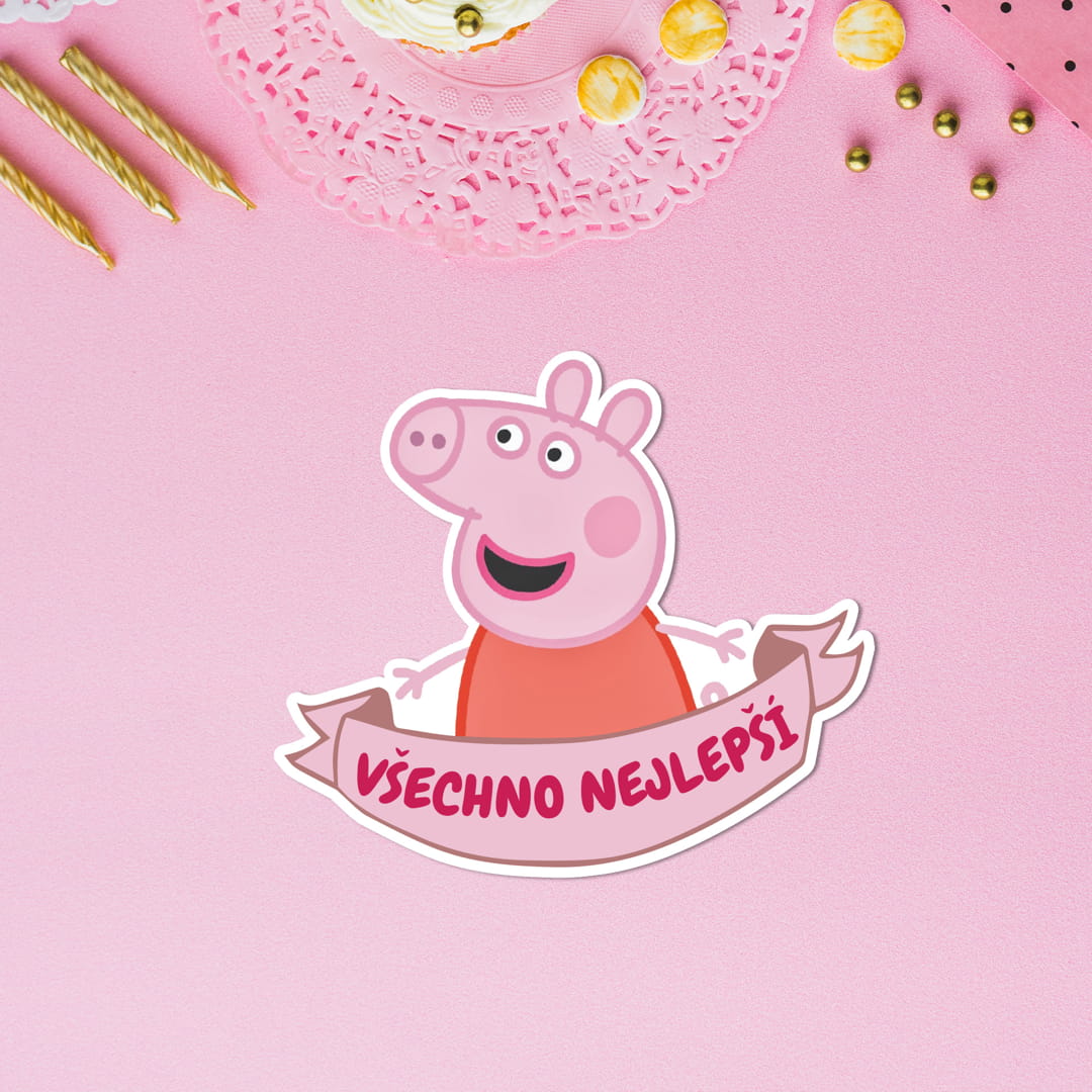 Zápich – Peppa pig - Všechno nejlepší