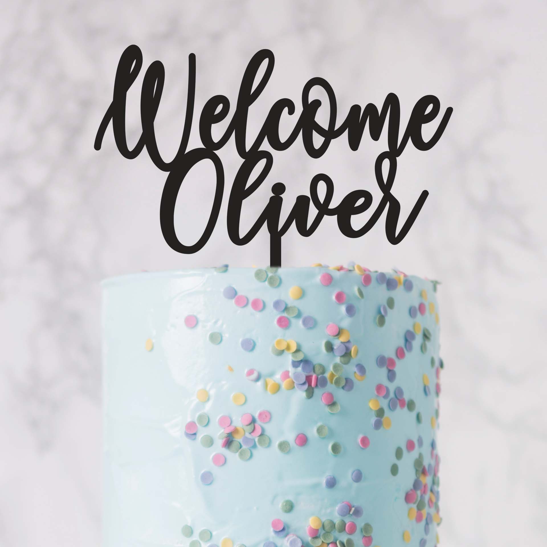 Zápich na dort - Welcome - jméno