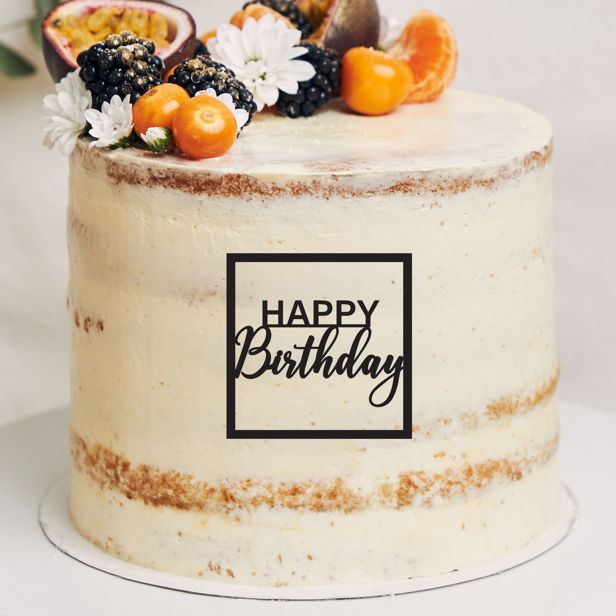 Dekorace na dort - Happy birthday - 10 - Bez hůlky