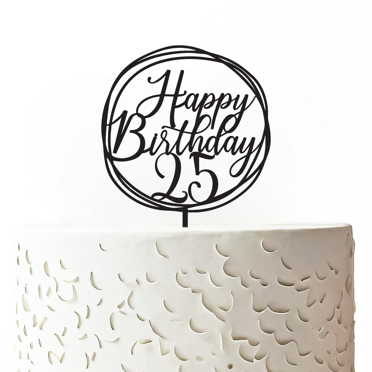 Zápich na dort - Happy birthday - číslo 3
