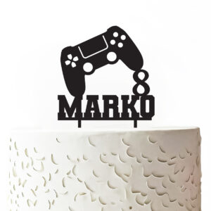 Zápich na dort - Playstation ovladač - jméno a číslo 1